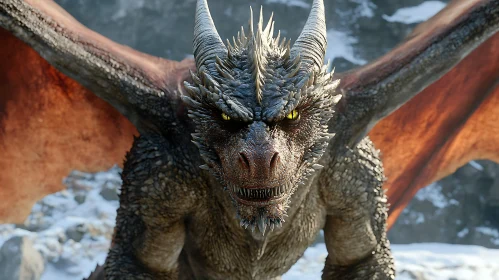 Dragon's Gaze: A Fantasy Creature