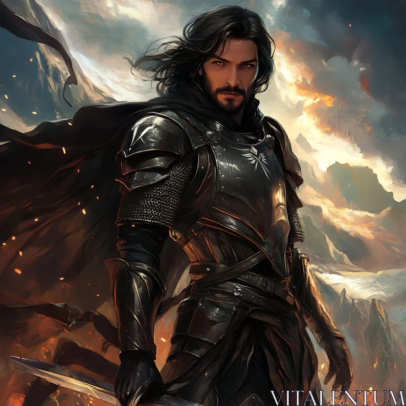 Man in Armor with Sword