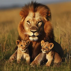 King with Cubs