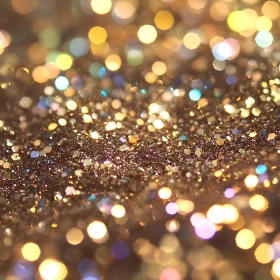 Abstract Golden Glitter Background