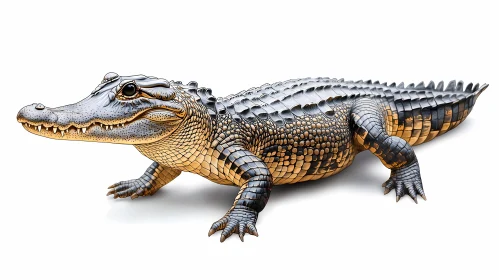 Detailed Crocodile Art