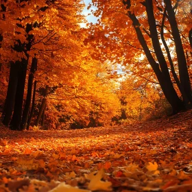 Path Through Autumn Forest
