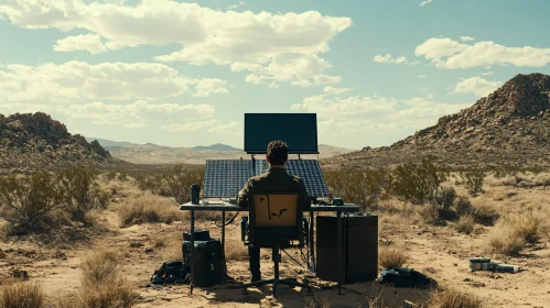 Solar Powered Office in the Desert