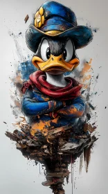 Expressive Duck Artwork