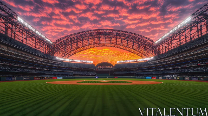 Evening Glow at the Ballpark
