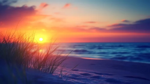 Tranquil Beach Sunset