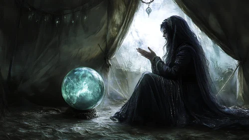 Enchantress and the Glowing Orb