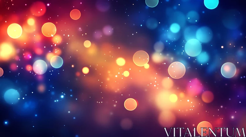 Colorful Bokeh Circles Art