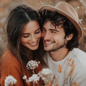 Smiling Couple in Natural Setting