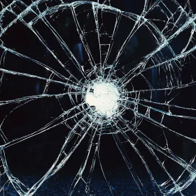 Fractured Glass: An Abstract Composition