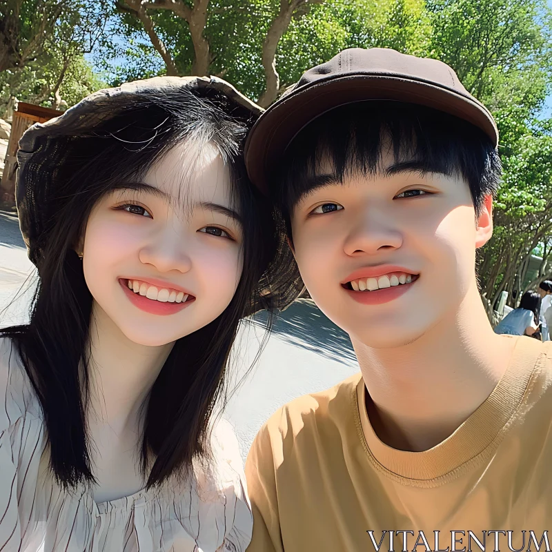 Smiling Couple Portrait