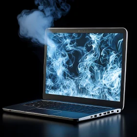 Digital Smoke from Laptop