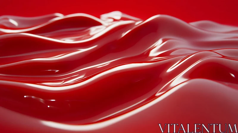 Crimson Abstract Fluidity