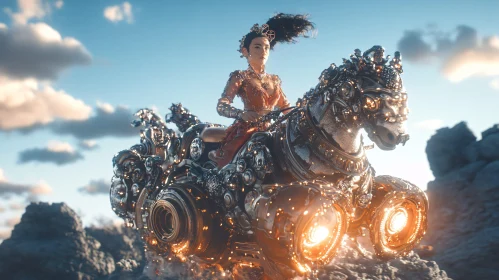 Mechanical Horse and Rider