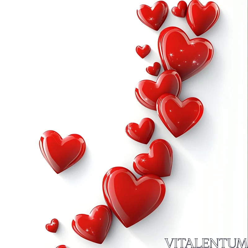 Valentine's Day Red Hearts