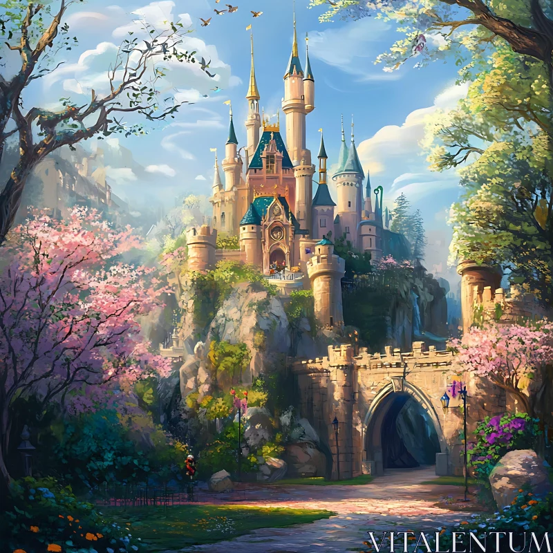 Castle in Spring Blossom