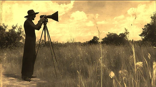 Old-fashioned Photographer with Camera