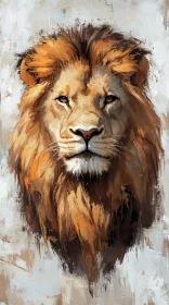 Regal Lion Painting