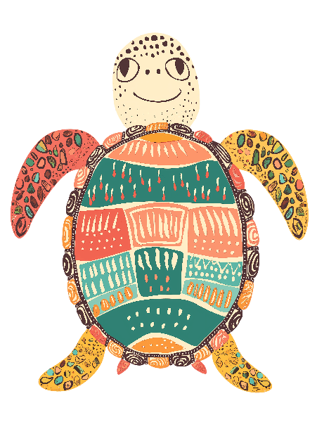 Tribal Turtle Art Design