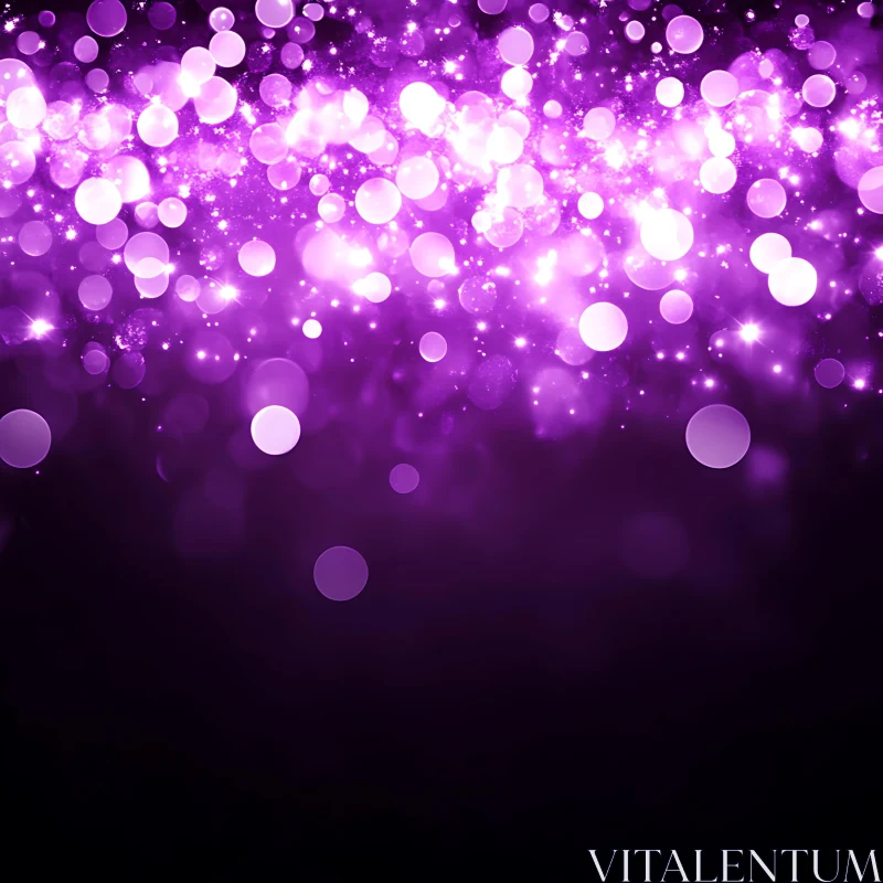 Luminous Purple Orbs in Dark Space