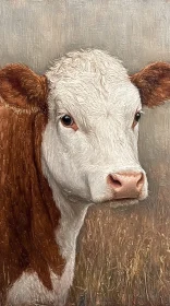 Serene Cow Artwork