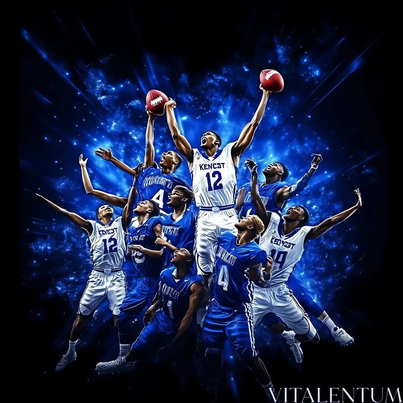 Football Team Celebration