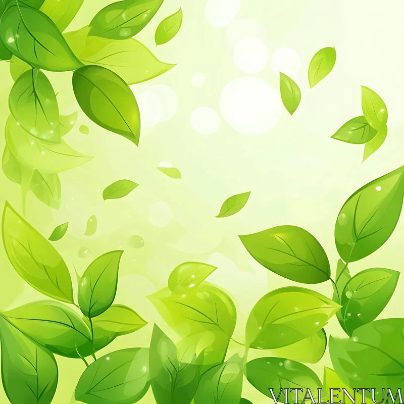 Lush Green Leaves Background