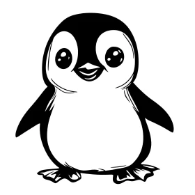 Charming Penguin Character Design