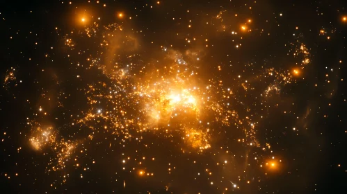 Radiant Cosmos: A Starlit Symphony