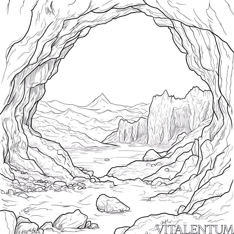 Mountain View from Cave Entrance