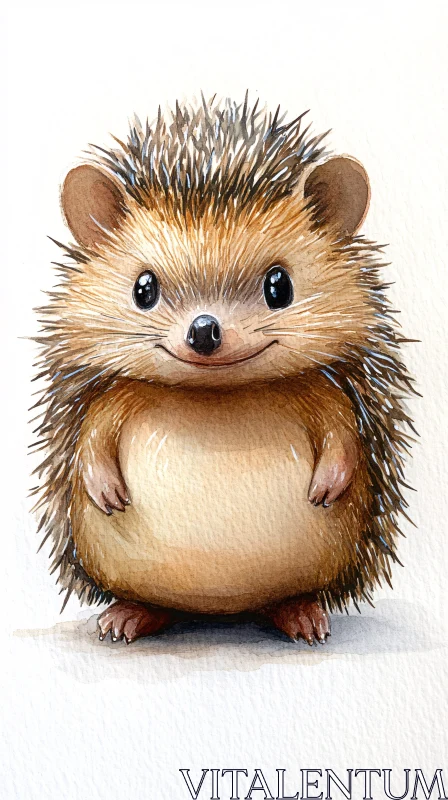 Adorable Hedgehog Drawing