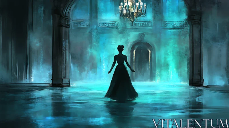 Silhouette in Grand Ballroom Art