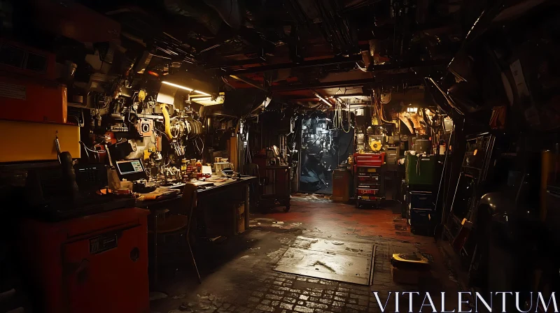 Cluttered Industrial Workshop