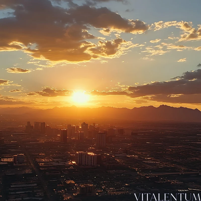 Urban Sunset Panorama