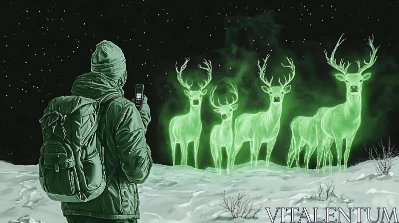 Man Captures Luminescent Deer on Camera