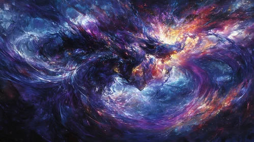 Celestial Vortex of Colors