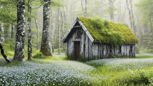Mysterious Abandoned Cabin in Dense Forest