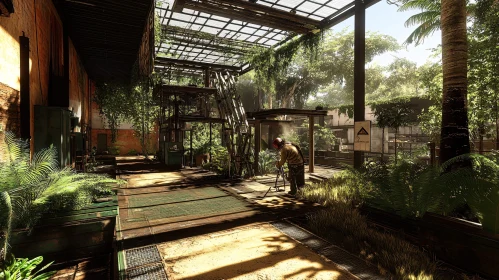 Overgrown Greenhouse Photography