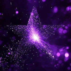Celestial Purple Starry Night