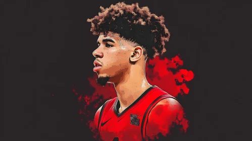 Man in Red Jersey