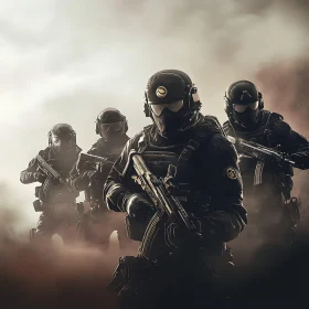 Soldiers in Formation: Tactical Unit Advance