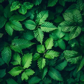Green Foliage Close-Up - Botanical Beauty