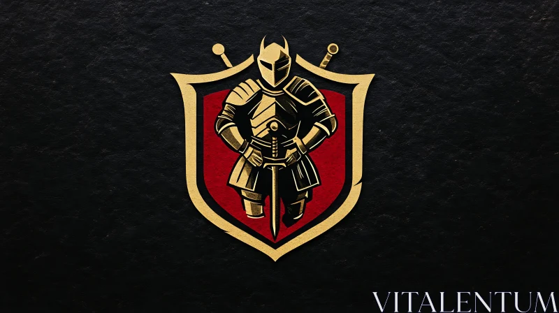 AI ART Valiant Knight Shield Design