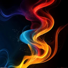 Colorful Swirling Abstract Design
