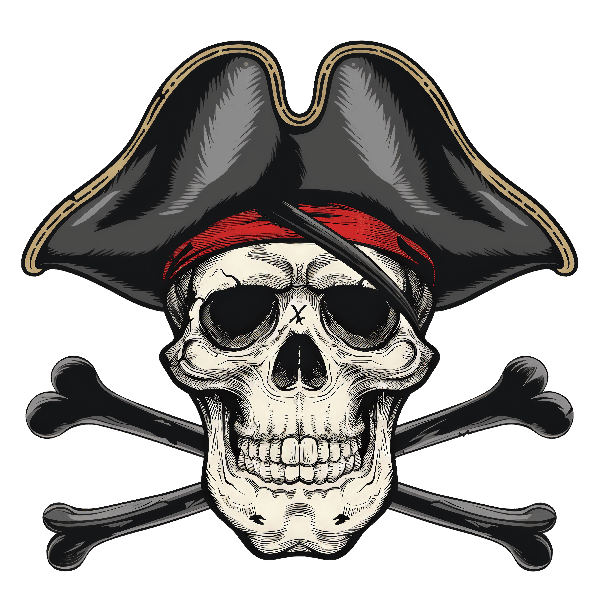 Skull and Crossbones Pirate Artwork