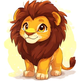 Lion Cub Cartoon Image