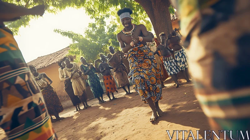 Festive African Dance Performance AI Image