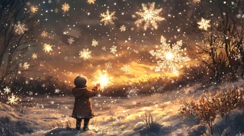 Winter's Child and the Sparkling Snow