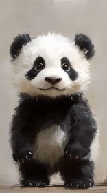 Charming Young Panda Art