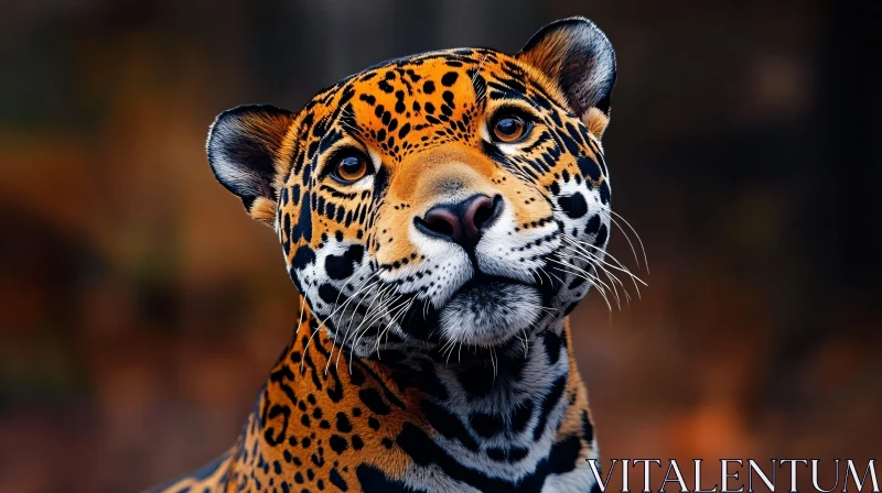 AI ART Jaguar Portrait in the Wild